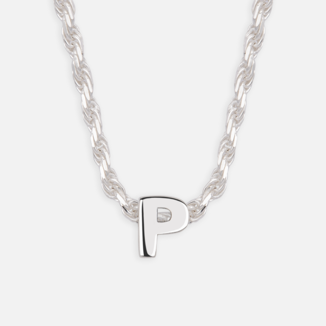 925 Sterling Silber Anfangsbuchstaben Anhänger