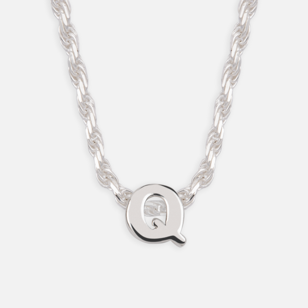 925 Sterling Silber Anfangsbuchstaben Anhänger