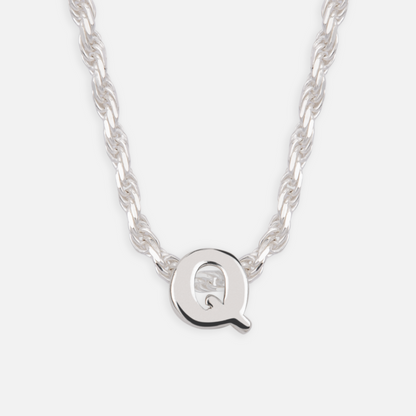 925 Sterling Silber Anfangsbuchstaben Anhänger