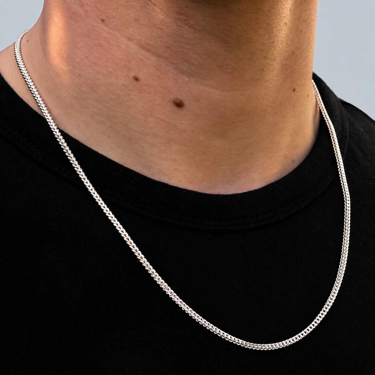 925 Sterling Silver 2.3mm Franco Chain