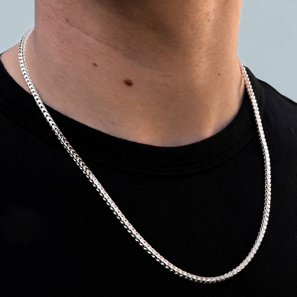 925 Sterling Silver 3.5mm Franco Chain