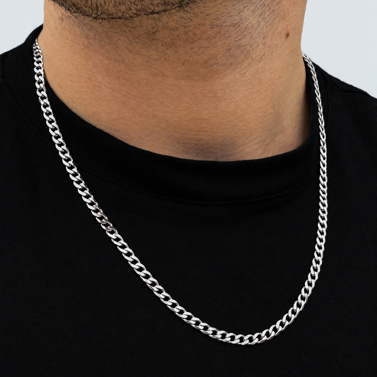 925 Sterling Silver 4.2mm Curb Chain
