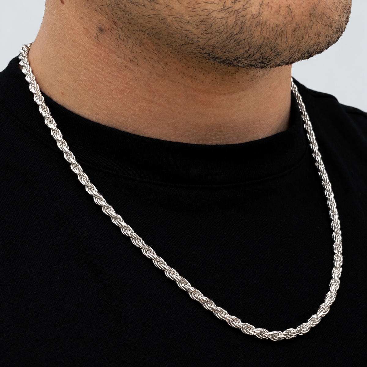 925 Sterling Silver 4.2mm Rope Chain