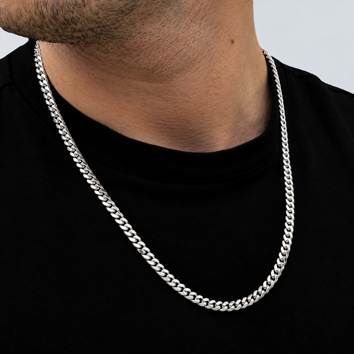 925 Sterling Silver 5mm Cuban Chain