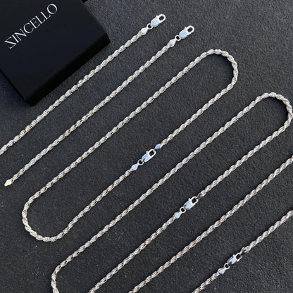 925 Sterling Silver 4.2mm Rope Chain