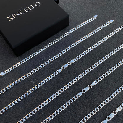 925 Sterling Silver 4.2mm Curb Chain